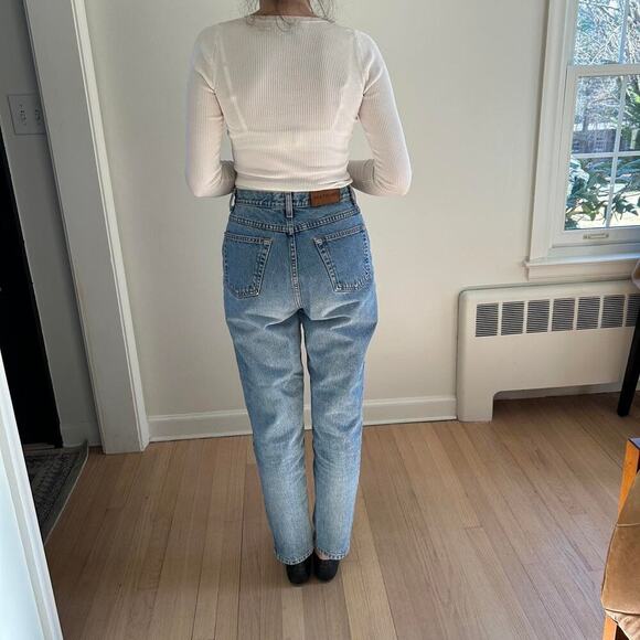 Vintage ann taylor high waisted slim tapered straight leg sz 10/modern size 6 - Picture 7 of 8